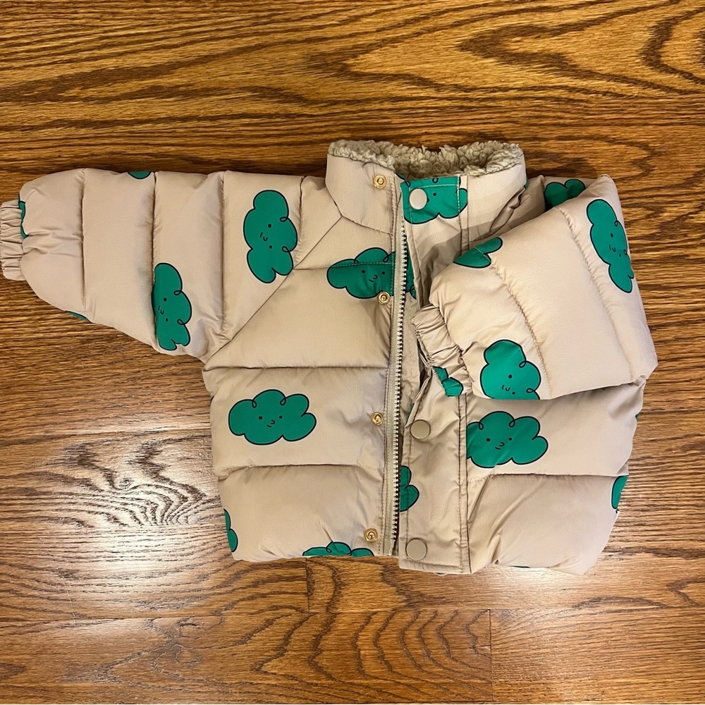 green clouds winter coat